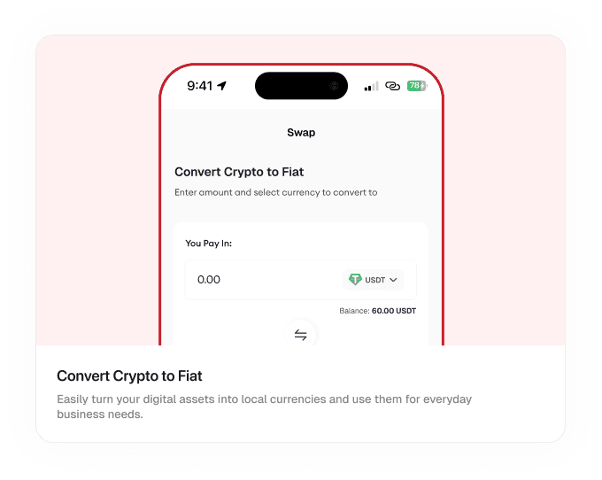 Convert Crypto to Fiat